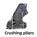 Demolition Hydraulic Excavator Concrete Pulverizer With Leechs