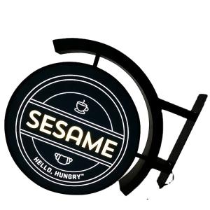 Wholesale Made in China XinZhongRun supplier customized restaurant cafe LED lighting signs LED light box signs projection signs from china suppliers