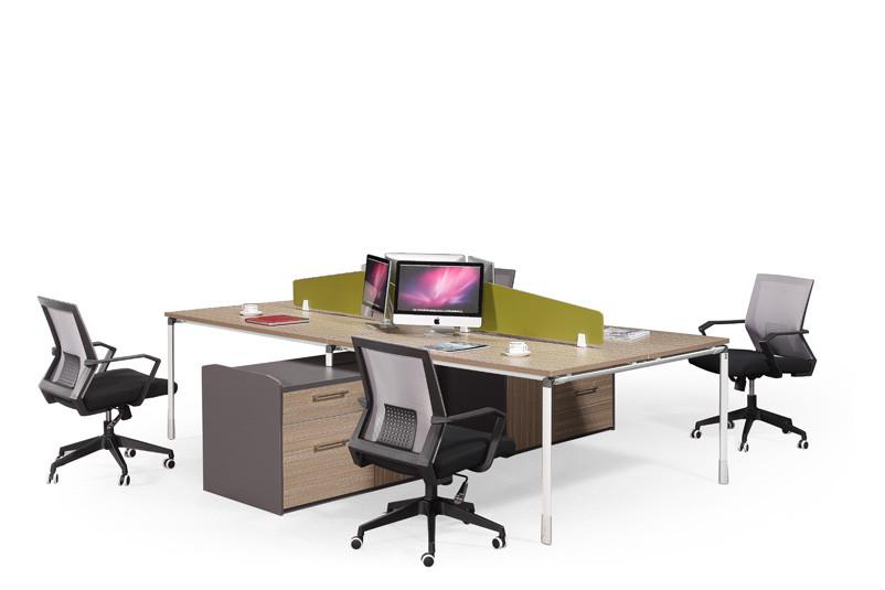 L Shape Fabric Screen Office Partition Workstation Customizied Colors