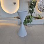 Shopping Mall Resin Fiberglass Artificial Flower Planters For Indoor Outdoor
