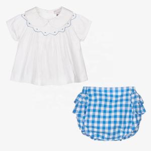 Wholesale Summer Baby Custom 100% Cotton Toddler Baby Clothing Sets Baby Boys Girls Clothing Sets from china suppliers
