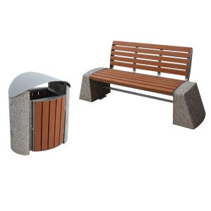 Wholesale Free Standing Recycled Plastic Benches Outdoor For Public Park from china suppliers