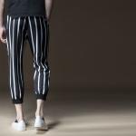 Stripe Men Loose Jogger Pants / Sportswear Sweatpants For Outdoor Running