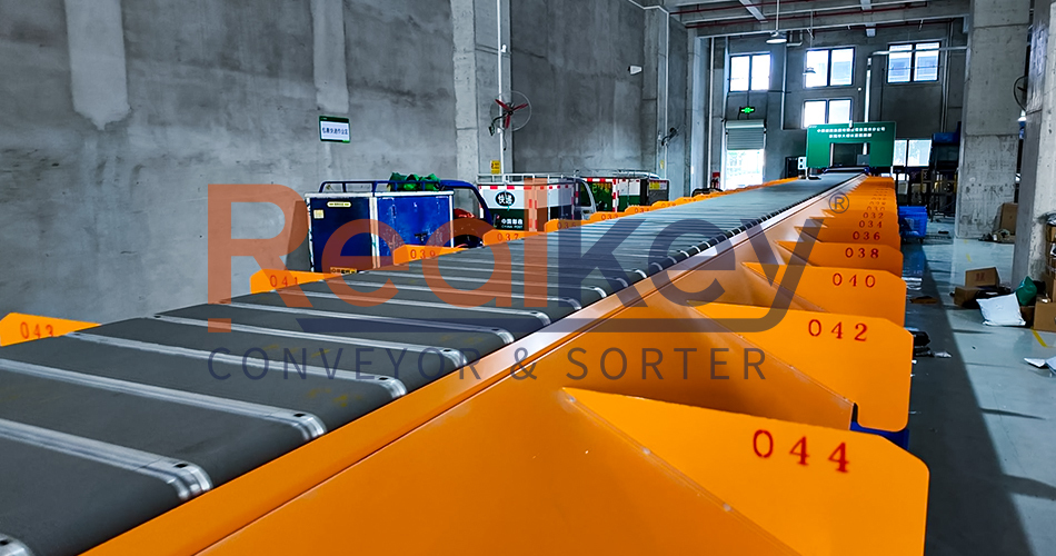 High Efficiency Linear Narrow Belt Sorter Conveyor CE Certified