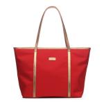 Women Custom Tote Bags , Waterproof Beach Bag Tote With Long PU Leather Strap