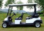 Mini Electric 4 Seater Golf Cart With Aluminum Chassis For Passengers