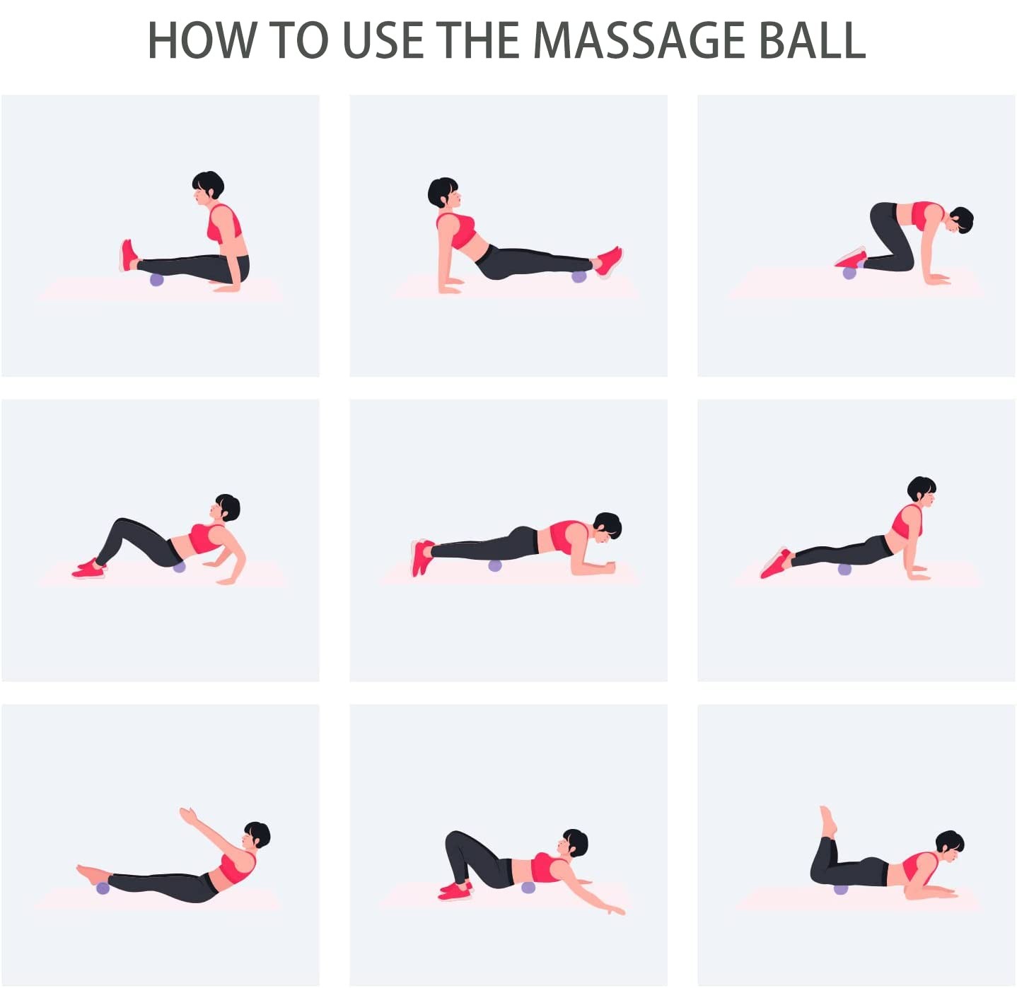 Yoga Peanut Lacrosse Massage Ball Fascia Release Double Lacrosse Massage Ball