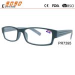 New style fashion competitive price Color plastic reading glasses,spring hinge