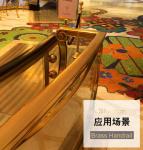 ISO9001 4ft Length Decorative Brass Railing For Hotel Staircase