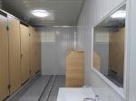 Dual Compartment Mobile Toilet Container Stainless Steel Eco Friendly