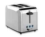 Customized Logo Wide Slot Brushed Stainless Steel Toaster 2 Slice OEM ODM