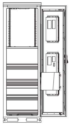 DC Input Energy Cabinet , Telecom Street Cabinets 2200×800×1200mm LionRock ODM