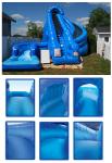 Giant Inflatable Corkscrew Water Slide / Double Inflatable Slip And Slide With