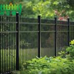 Hot Sell Wholesale Wrought Picket Top Steel Tubular Fence Garden 6 Ft Tall