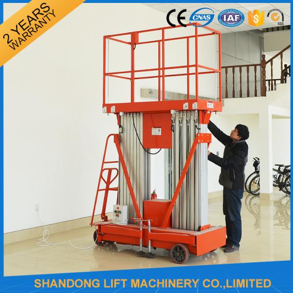 4 - 20 m Telescopic Boom Lift Rental , Aluminium Aerial Man Lift Elevated