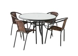 Wholesale UV Proof Folding Outdoor Table And Chairs , Round Outdoor Patio Set from china suppliers