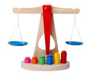 Wholesale Weighing 10CM Wooden Balance Scale Toy Montessori Balance Scale from china suppliers
