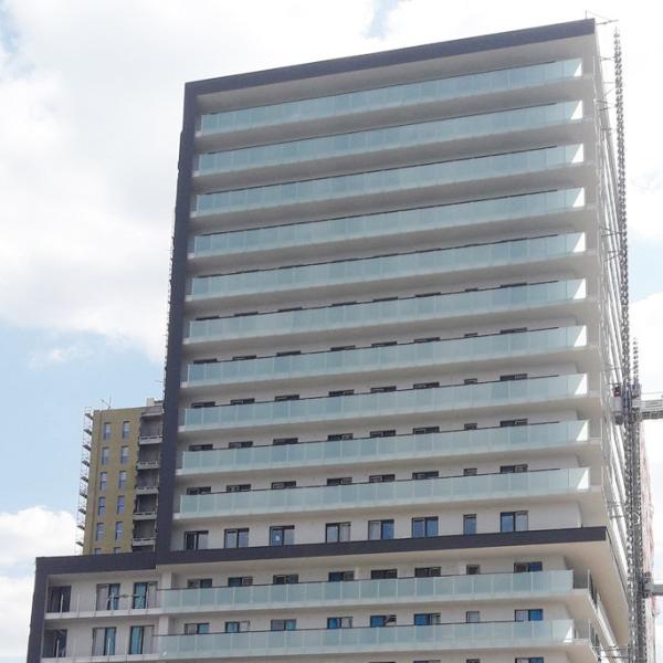 Colored Milky White Insulated Glass Curtain Wall High Rise Building Anti