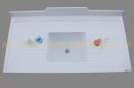 Molded marine edge white epoxy resin laboratory countertops strong alkali
