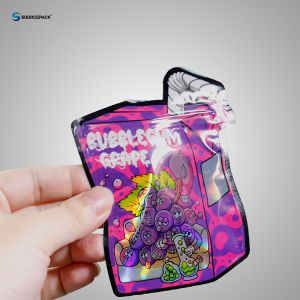 Professional Packaging Solution Customized Logo Glossy Weed Bag