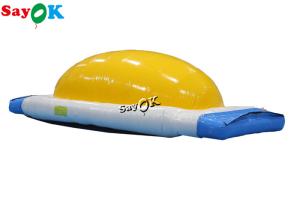 Wholesale Inflatable Water Balls Yellow White 0.9mm PVC Inflatable Water Toys Obstacle Course Jumping Bouncing Bed from china suppliers