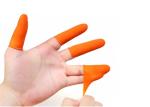 Cleanroom Orange Anti Slip Finger Cots