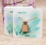 4 CMYK Color Necklace Card Packaging Glossy Lamination Earring Packaging Card