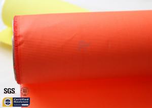 Wholesale Acrylic Coated Fibreglass Fabric Orange 260GSM 0.22MM Heat Resistant 260℃ from china suppliers
