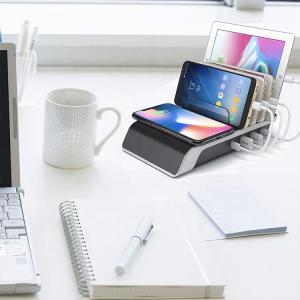 Wholesale 3 Ports USB 3.0 Type C 10W QI Wireless Charging Station from china suppliers