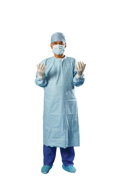 Ultrasonic Welding Medical Surgical Gowns 40gsm EO Sterilized For Doctors