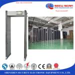 weatherproof 33 zones walk through metal detector for government, oil company,