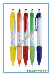 Wholesale plastic banner ball pen, two sides printed paper banner ball pen from china suppliers