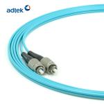 SC-FC Duplex 2.0mm 50/125um OM3/OM4 3M PVC/LSZH Aqua Fiber Optic Patch Cord