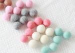 Environmental Friendly Wool Felt Balls Perfect For Garland / Necklaces /