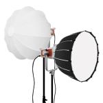 Brown 200w portable LED photography lighting 2700K-7500K suitable for studio