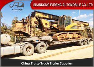 Wholesale 60-80 Ton Low Bed Semi Trailer Manually Operated Ladder FUWA Brand Axle from china suppliers