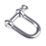 European Type Stainless Steel 304/316 Screw Pin D Shackle for Heavy Duty