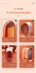Small Smart Healthcare Medical Equipment Personal Mini Room PTC Fan Air Heater