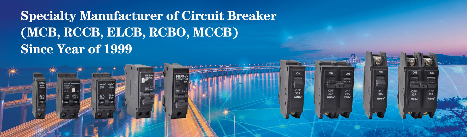 Insert Mounting PA66 GE Ul489 Miniature Circuit Breakers