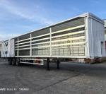 50t Curtain Side Van Open Light Cargo Semi Trailer Tread 1840mm