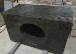 Custom Black Granite Overlay Countertops Anti - Stain With Backsplashes