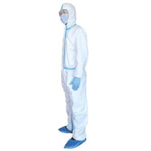 Wholesale Snap Buttons ISO13485 OEM 35gsm Disposable Lab Coat from china suppliers