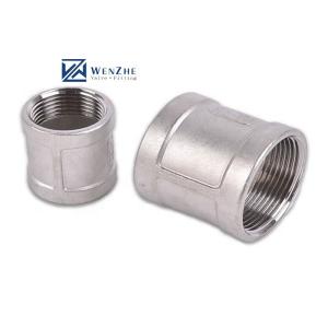 Wholesale Stainless Steel 304 316 Socket Banded Female Threaded Coupling SS304 201 316 NPT BSPT BSPP from china suppliers