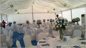 Wholesale Professional 150 Seaters White Luxury Beach Wedding Marquee for Rent with Wind Resistance from china suppliers