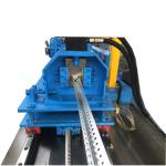 Light Duty Heavy Duty Galvanized Steel Slotted Angle Forming Machine 12 Stations
