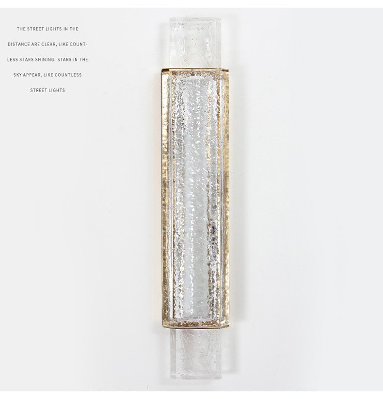 Nordic Luxury crystal wall lamp living room bedroom bedside restaurant corridor creative wall light (WH-OR-254)