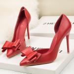 ZM016 3168-2 Fashionable And Elegant Sweet Bow High Heels Stiletto High Heels