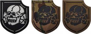 Wholesale Embroidery IR Infrared Patch Devil Girl Lady Pirate Skull Crossbones IR Reflective Patch from china suppliers