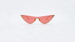 Summer cool Typical Cateye Sunglasses one piece lens half rims metal Eyeglasses