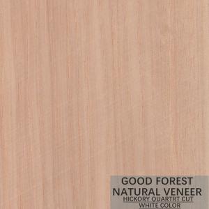 Wholesale Natural Hickory Wood Veneer Double Color Popular Cabinet Wood Veneer FSC from china suppliers